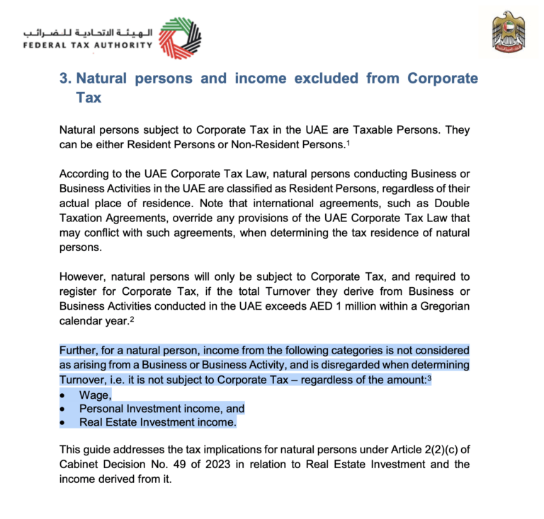 dubai tax real estate