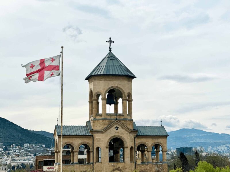 georgien flagge tbilisi