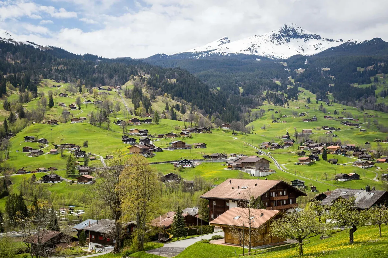 Landschaft in der Schweiz, Bankplatz für Offshore-Konten