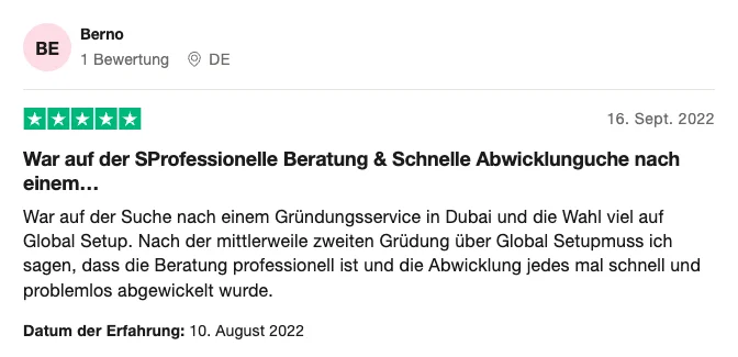 feedback global setup berno